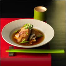 Alaskan Black Cod with Mushroom Tosazu