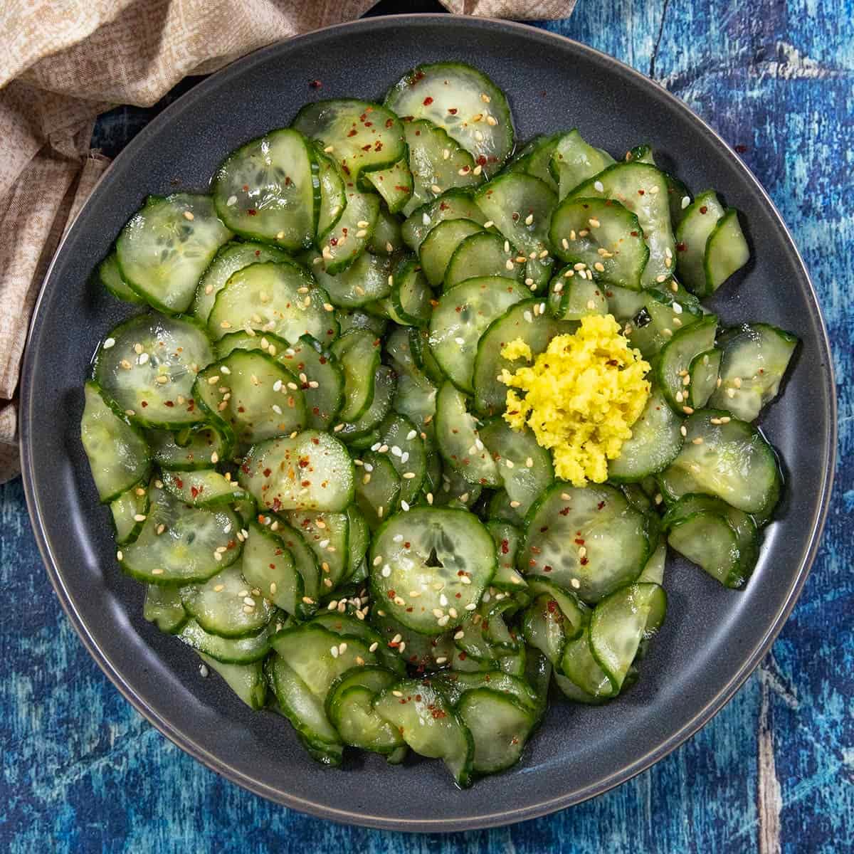 Sunomono Recipe (Japanese Cucumber Salad)