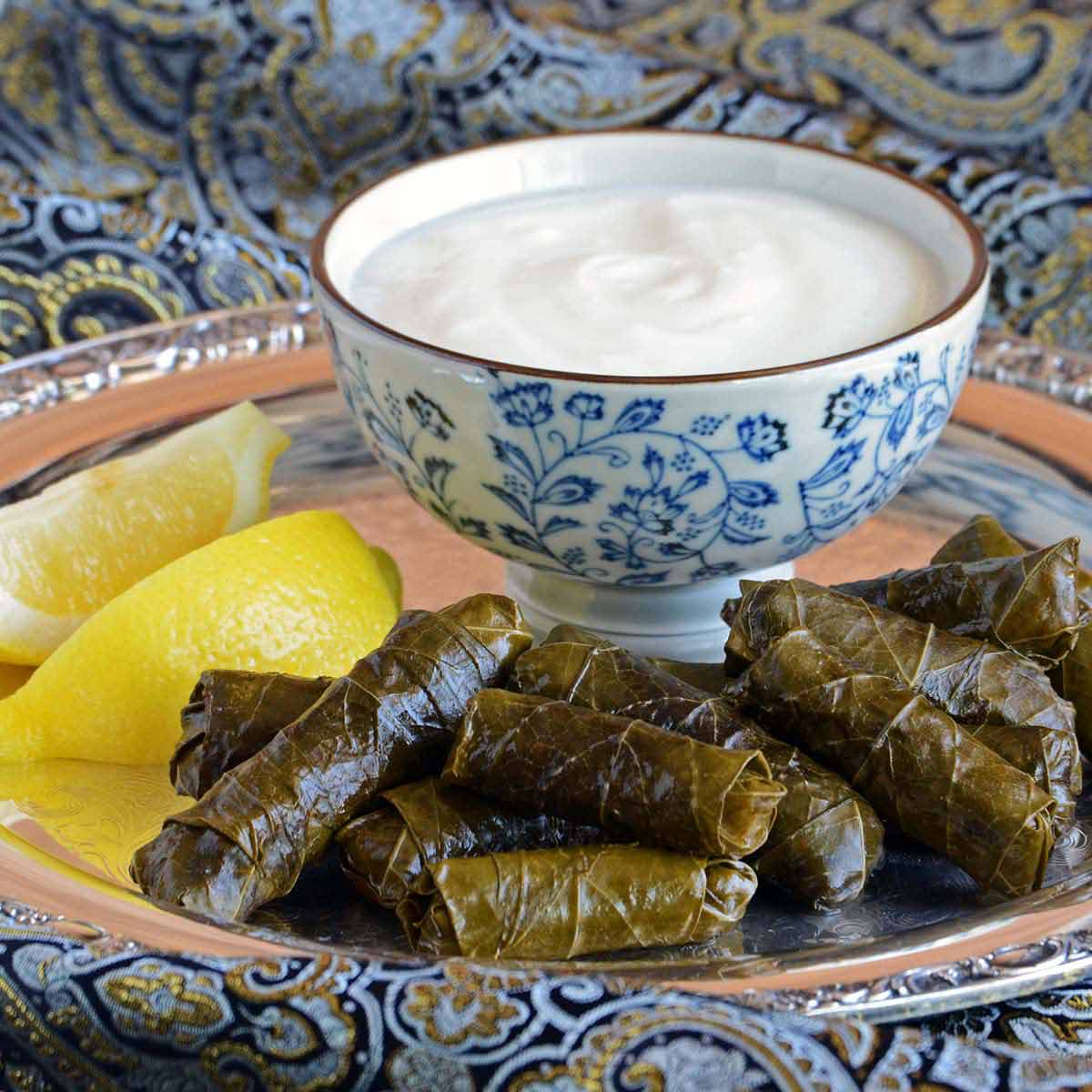 Warak Enab bi Zeit (Syrian Vegetarian Stuffed Grape Leaves Recipe)