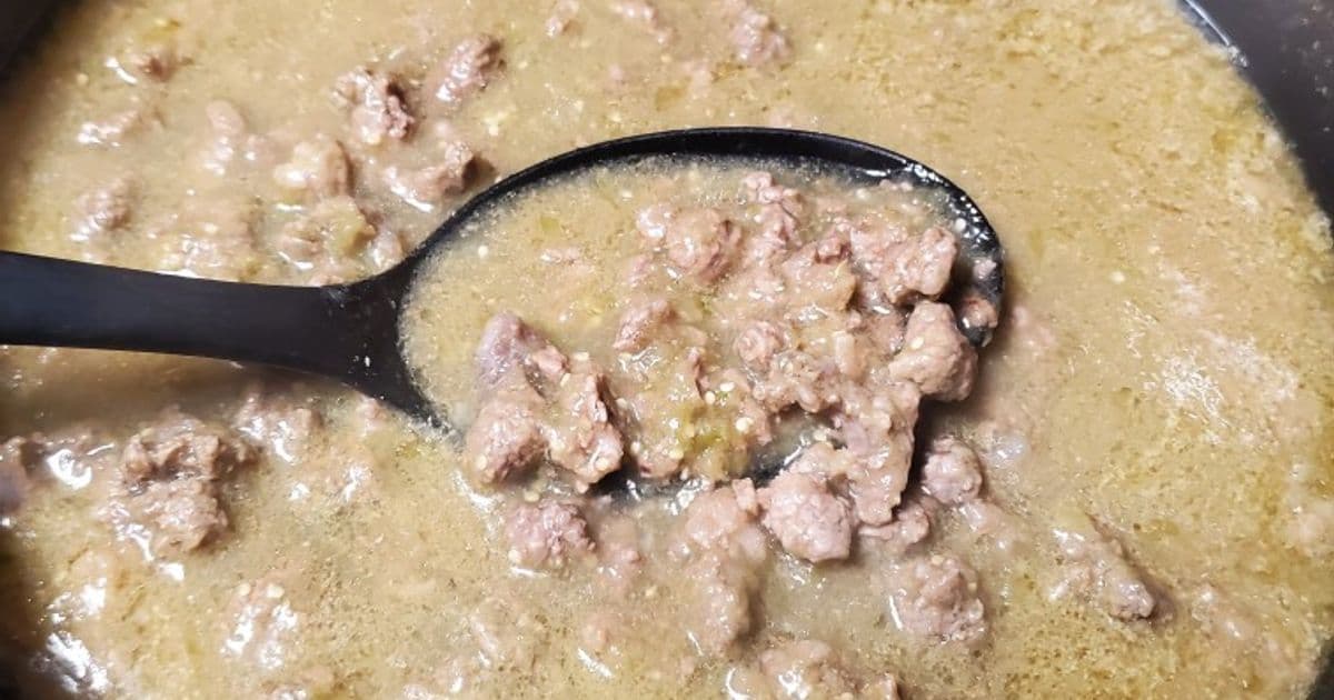 Bistec en salsa verde