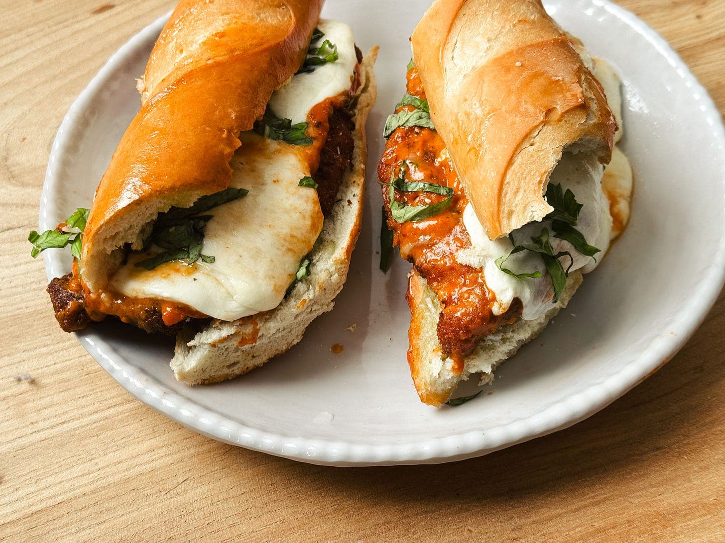 Vodka Sauce Chicken Parm Sandwich