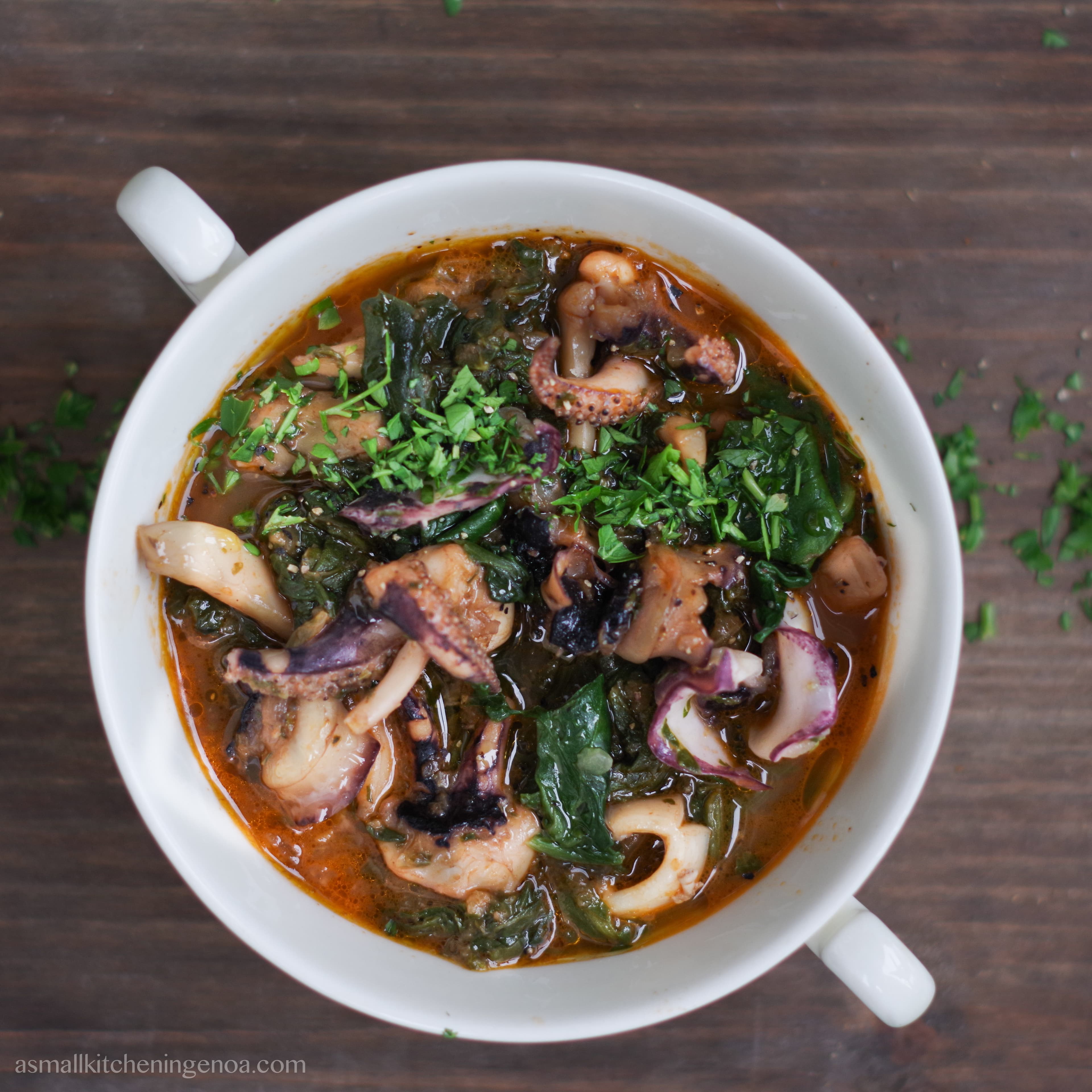 Cuttlefish with chards (Seppie in zimino)