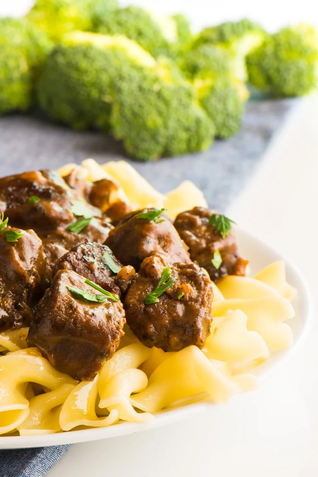 Vegan Beef Stroganoff
