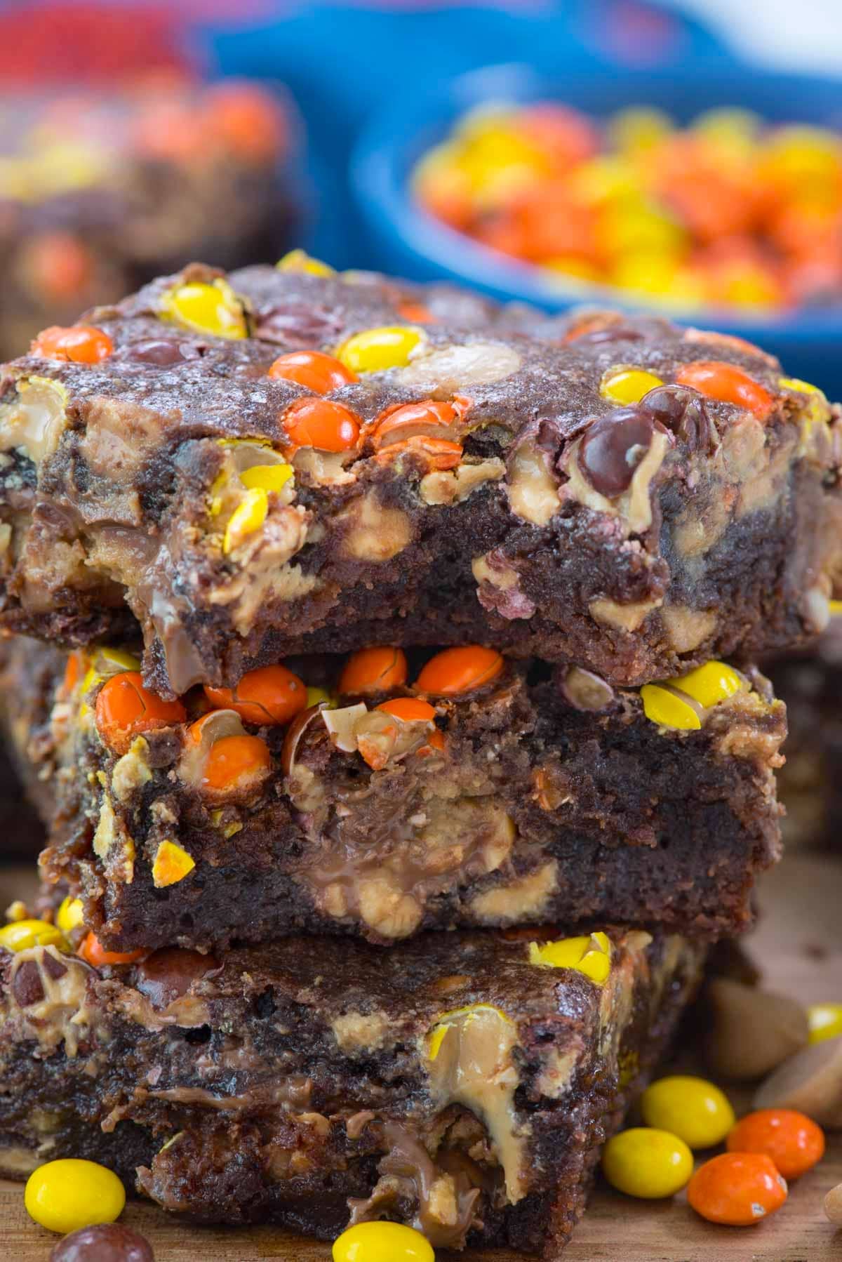 One Bowl Reese's Brownie