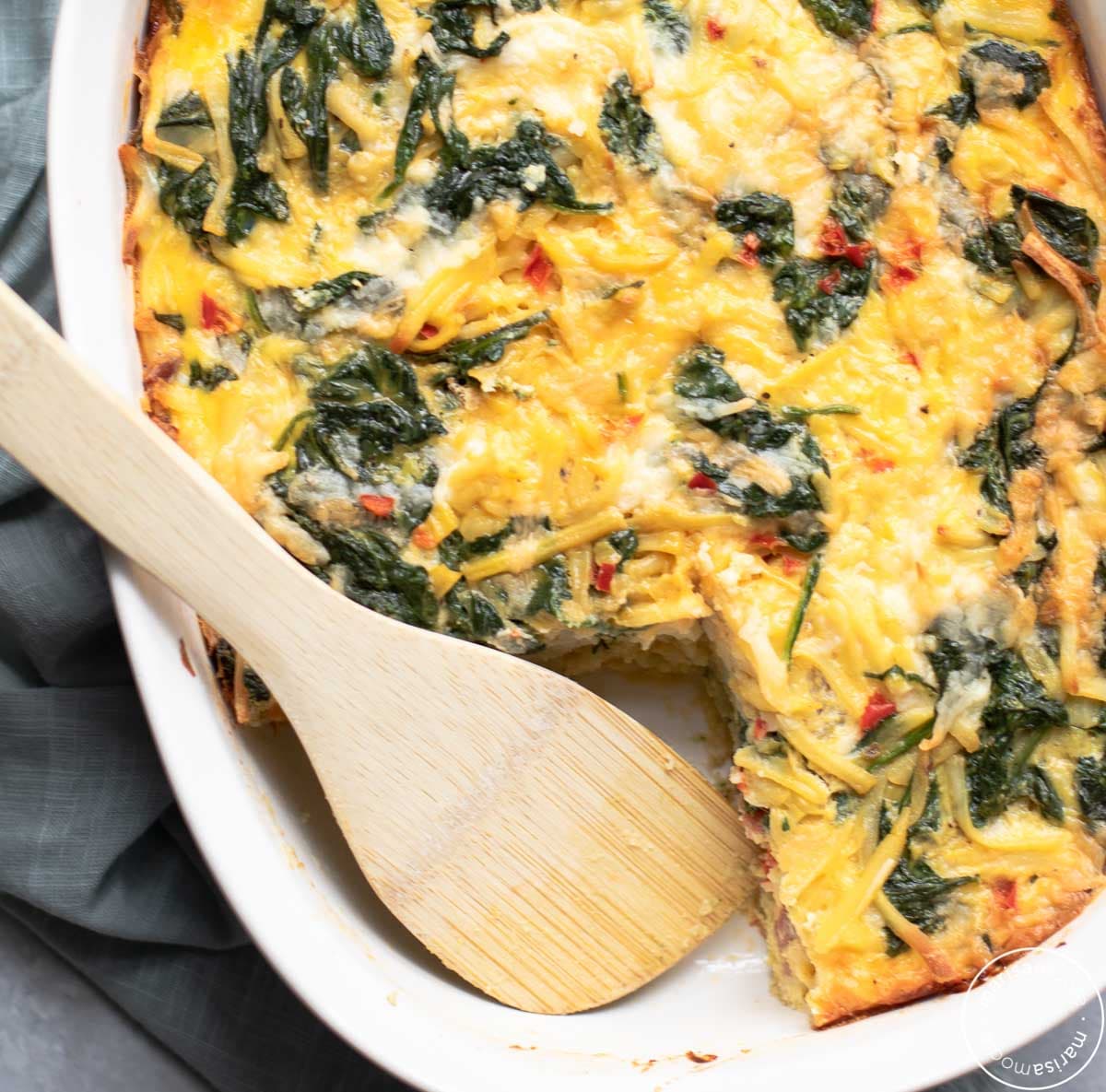 Vegetarian Hashbrown Breakfast Casserole