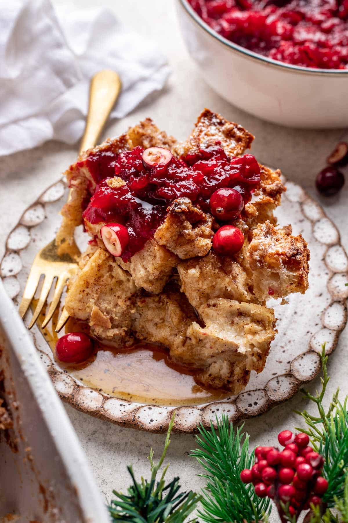 Overnight Vegan French Toast Casserole