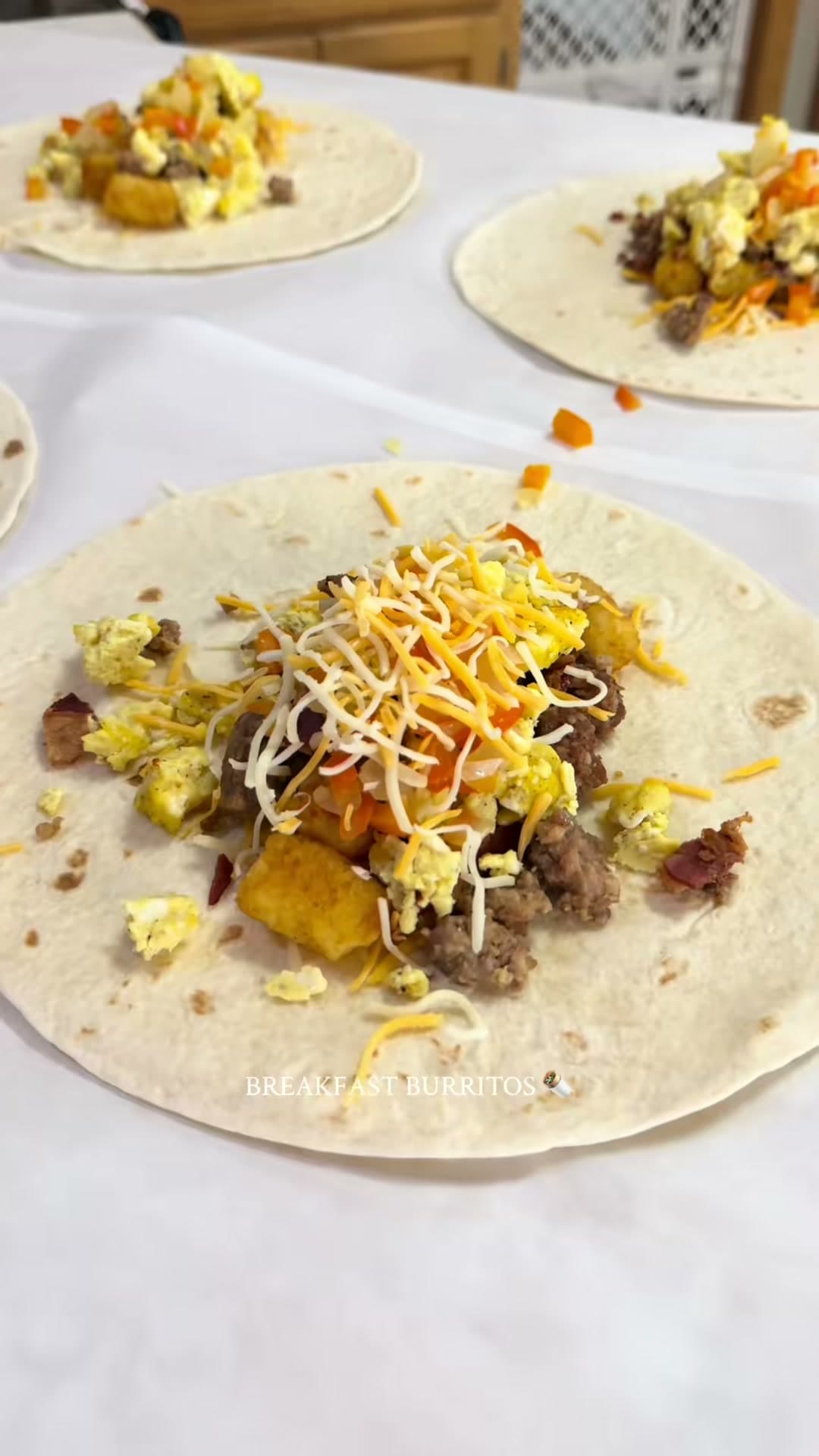 Freezer Breakfast Burritos
