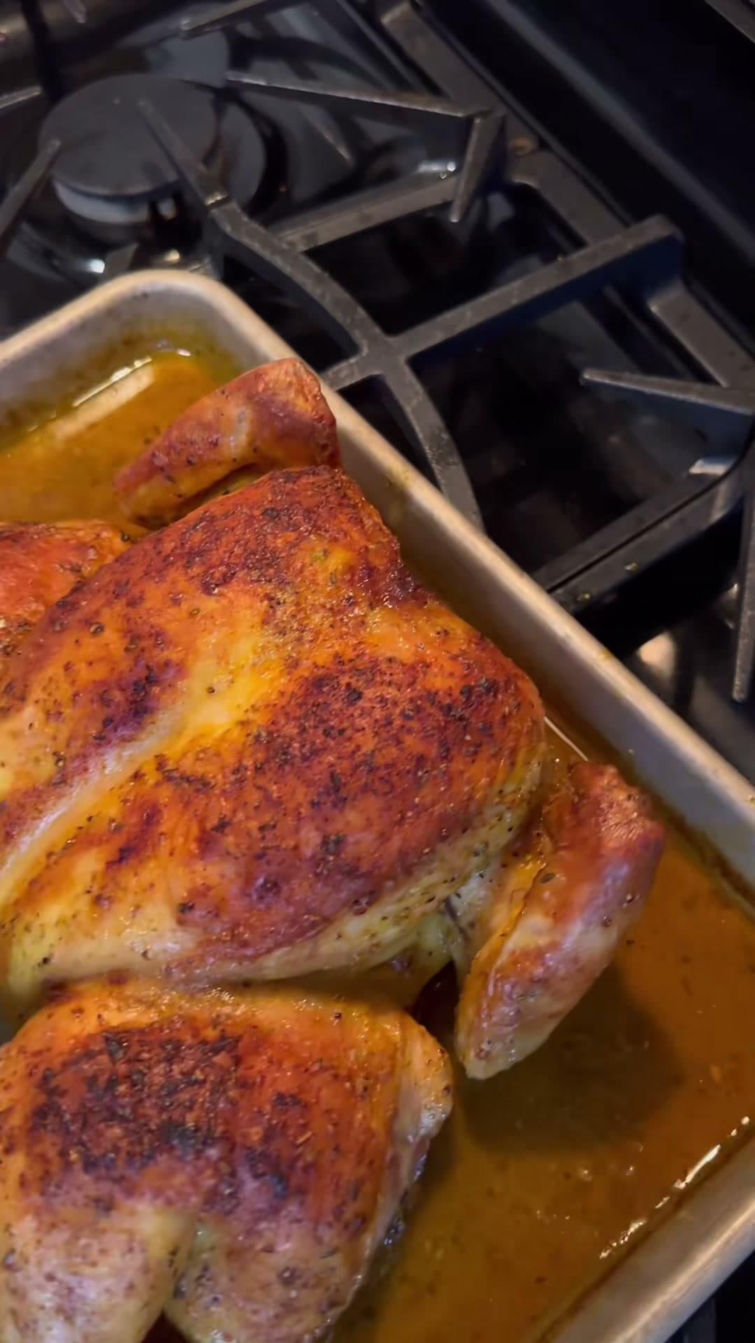 Spatchcock Roasted Chicken