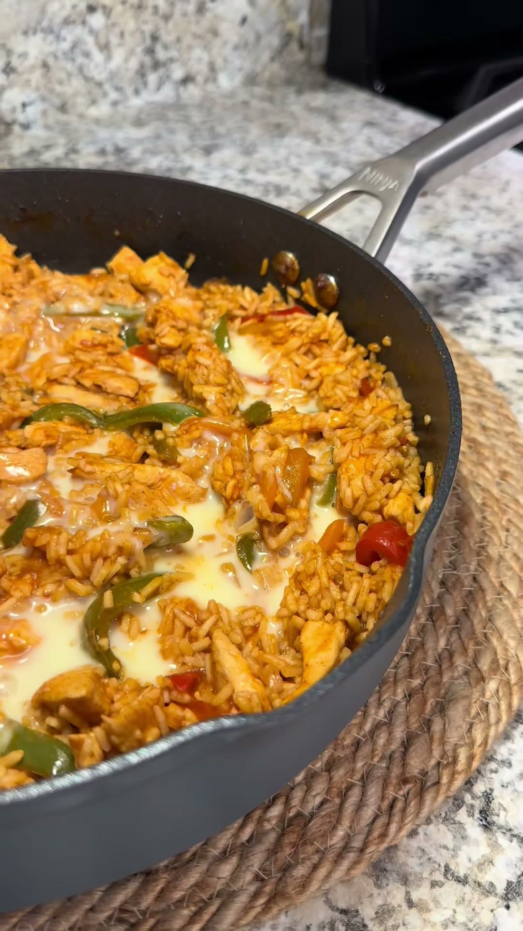 Queso Chicken Fajita Skillet