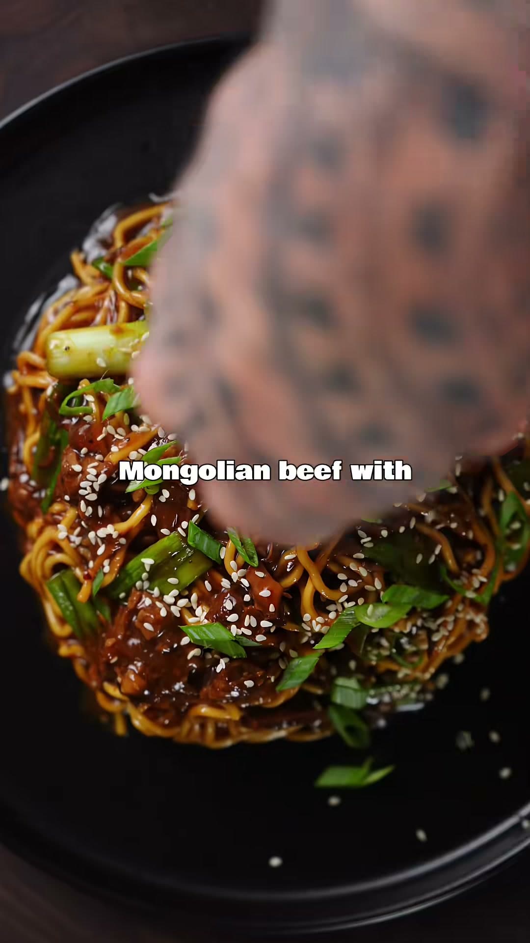 Mongolian Beef and Noodles