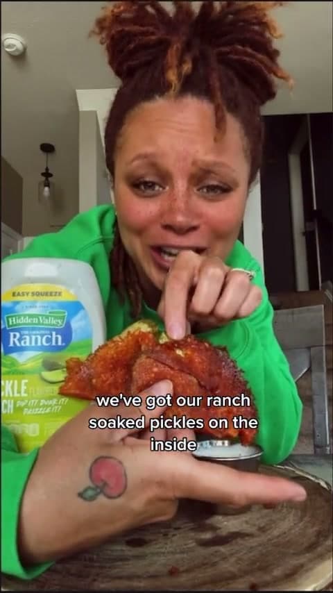 Crispy Cheese Pickle Tacos