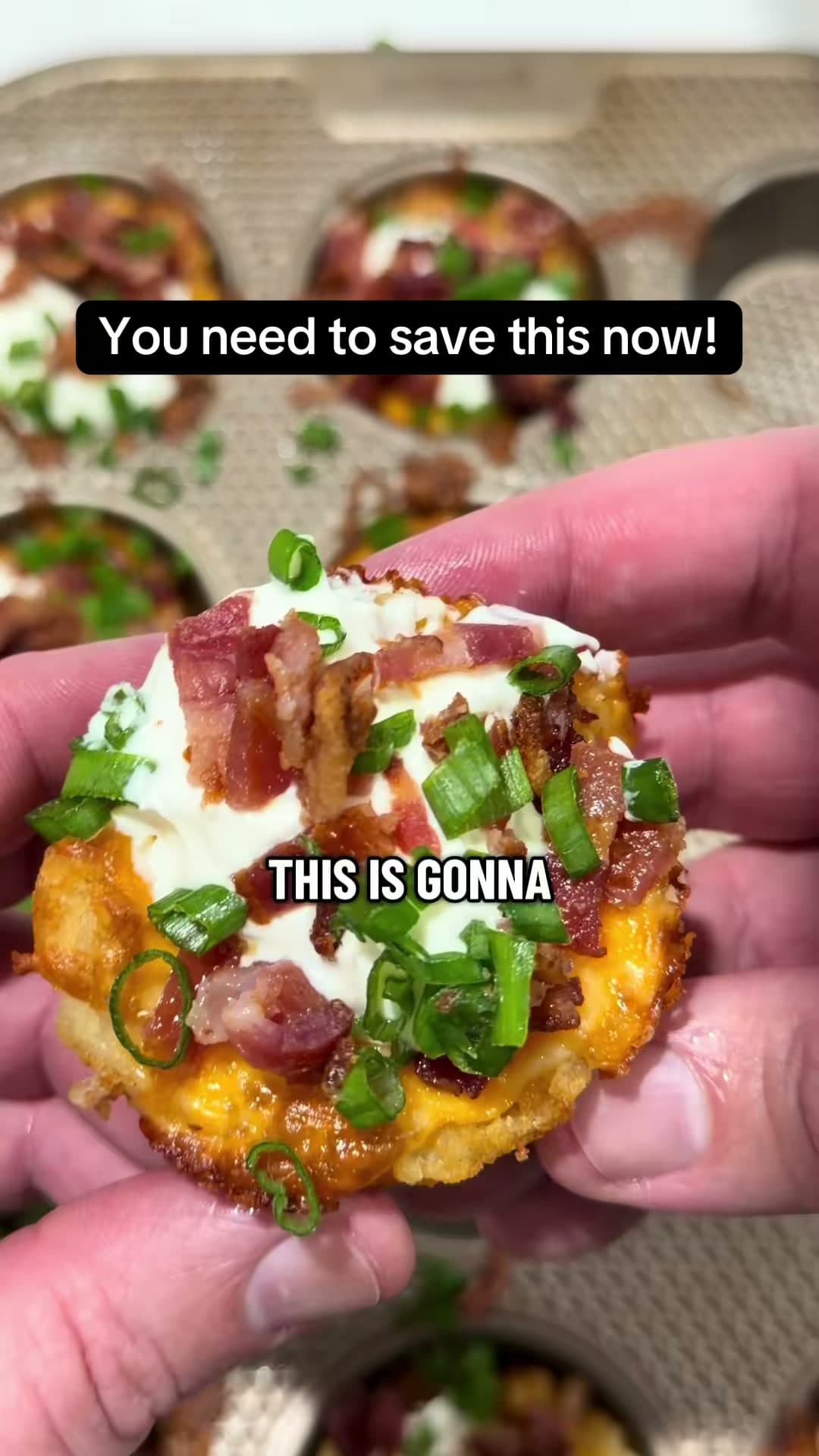 Tater Tot Potato Skin Cups