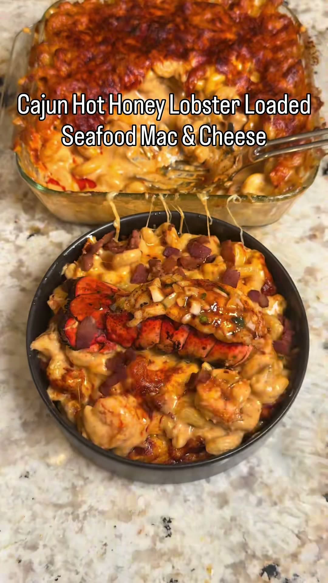 Cajun Hot Honey Lobster Seafood Mac and Cheese
