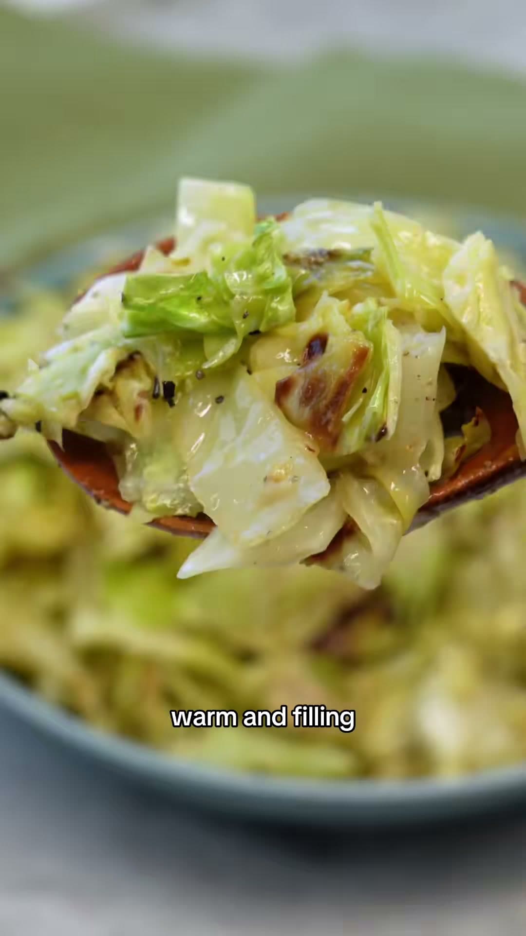Roasted Cabbage Salad with Caesar