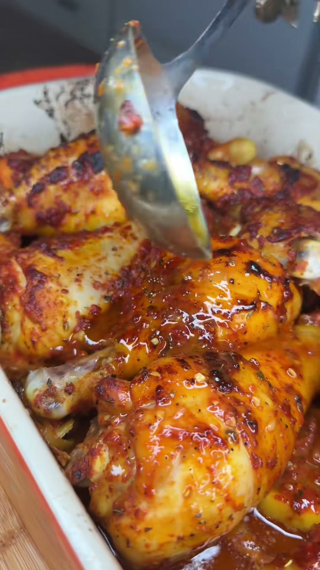 Oven Roasted Chicken Drumsticks and Potatoes