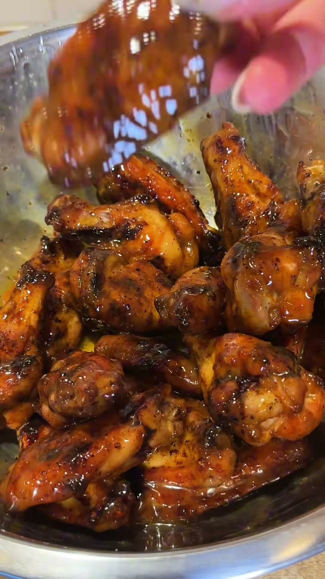 Grilled Mango Habanero Chicken Wings