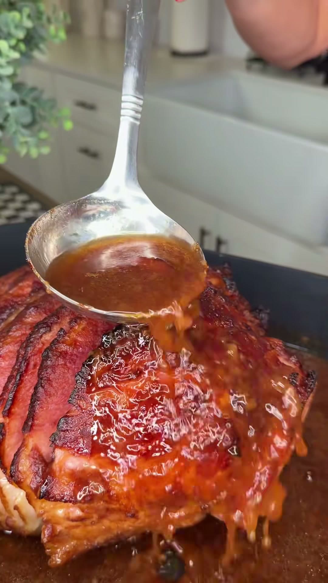 Cranberry Cola Glazed Ham