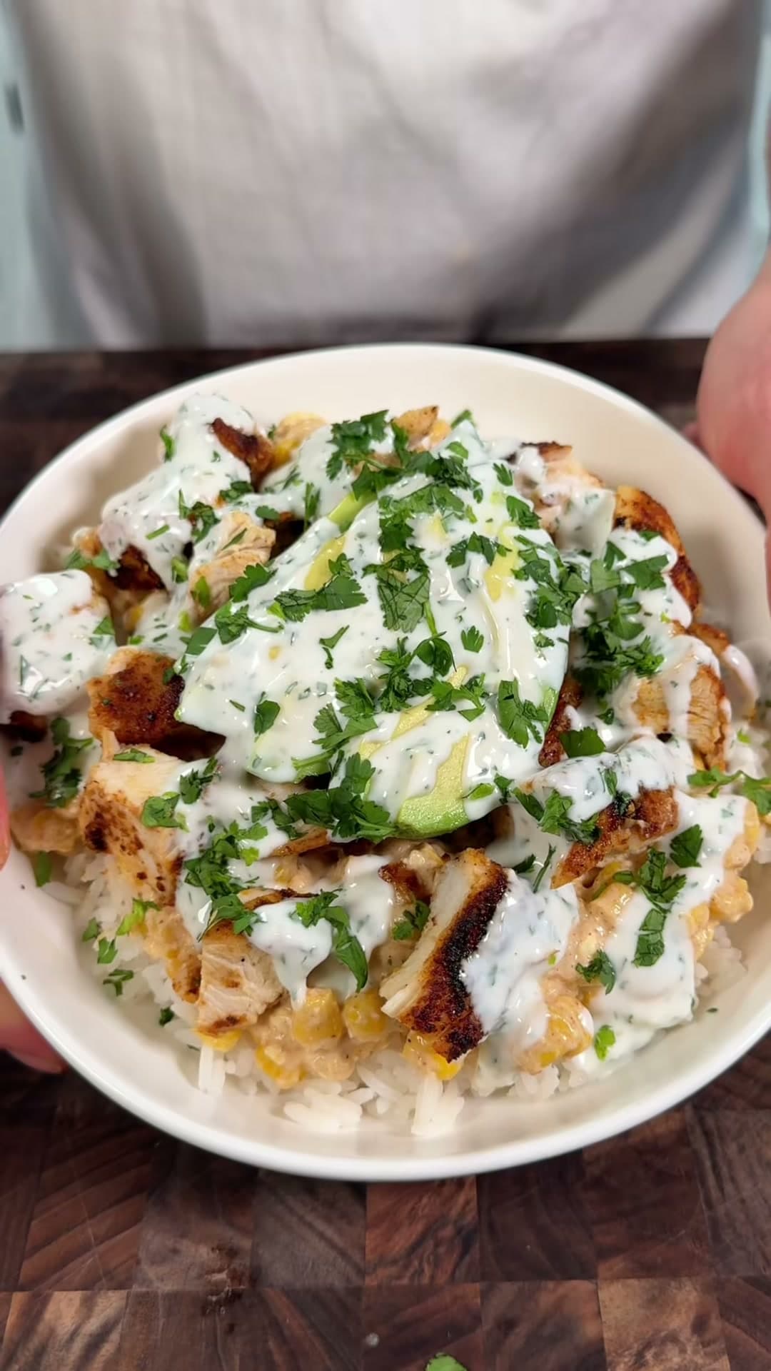 Street Corn Chicken Bowl