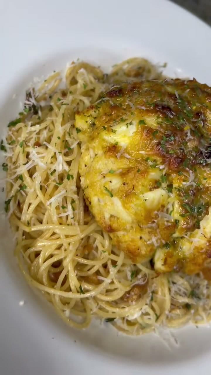 Crab Cake Scampi