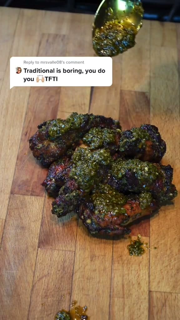 Grilled Chimichurri Chicken Wings