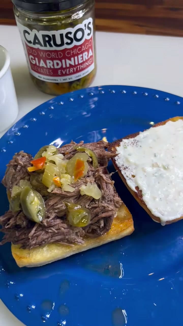 Shredded Beef Sandwiches with Au Jus