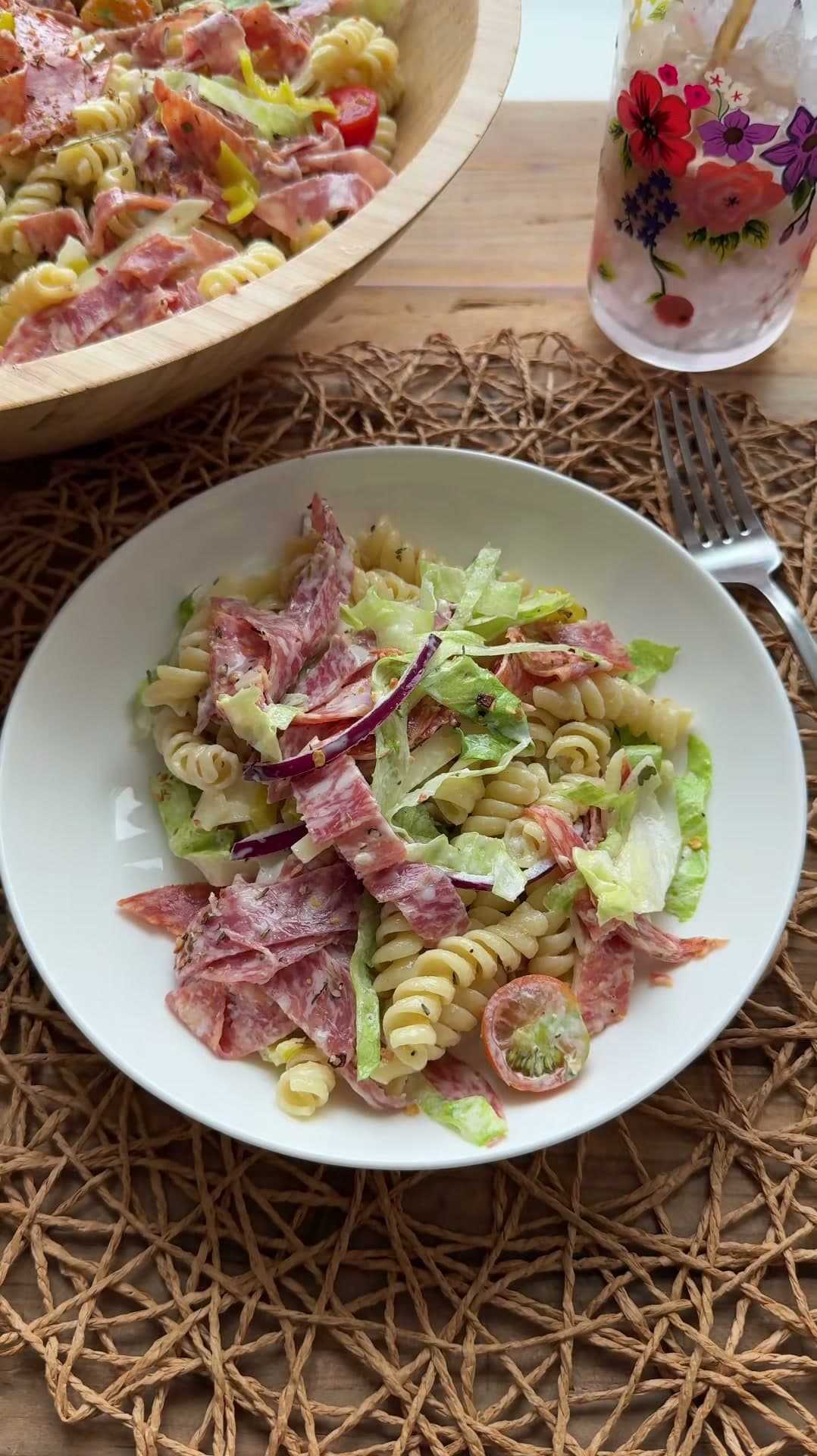 Italian Sub Pasta Salad
