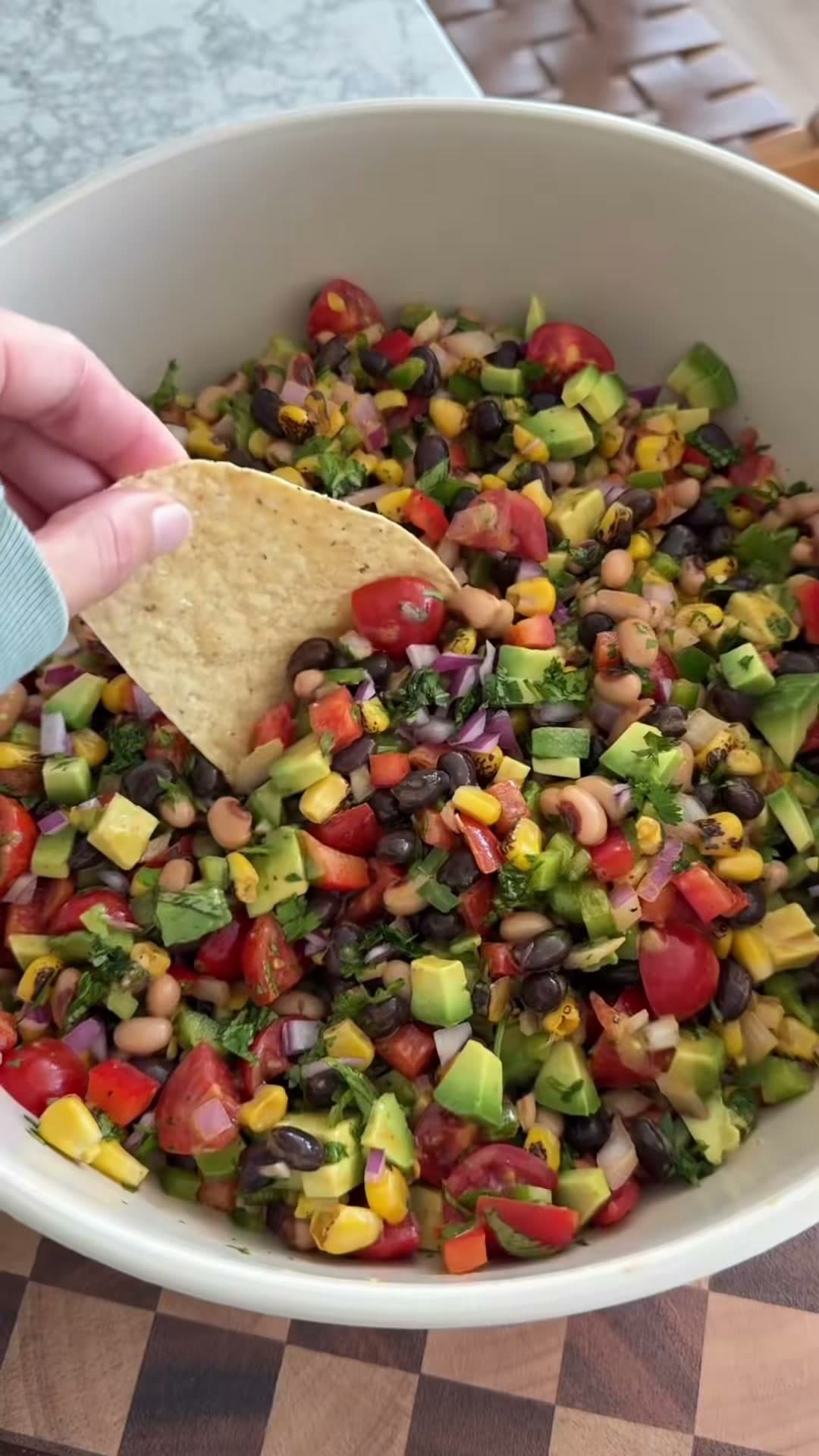 Cowboy Caviar with Honey Chipotle Vinaigrette