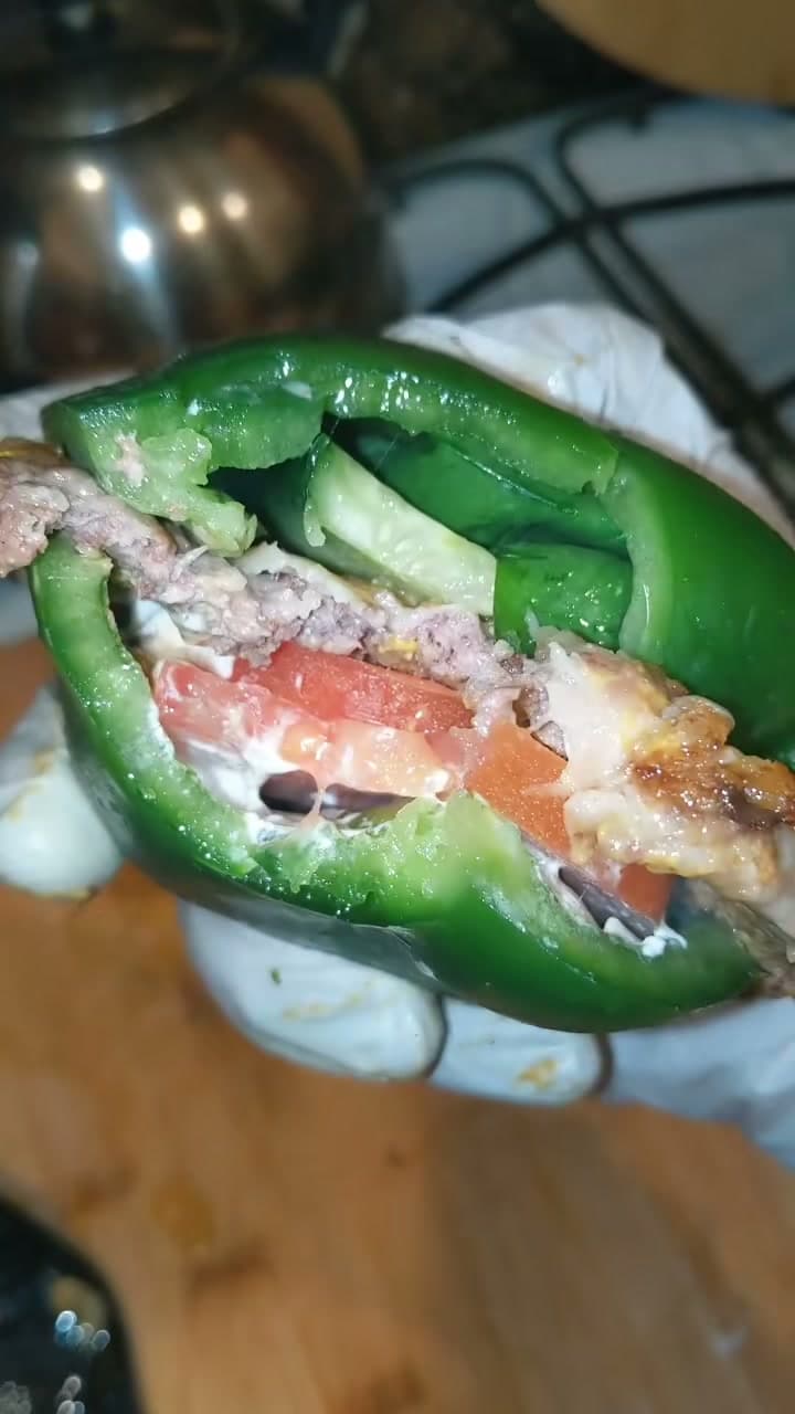 Bell Pepper Smash Burger