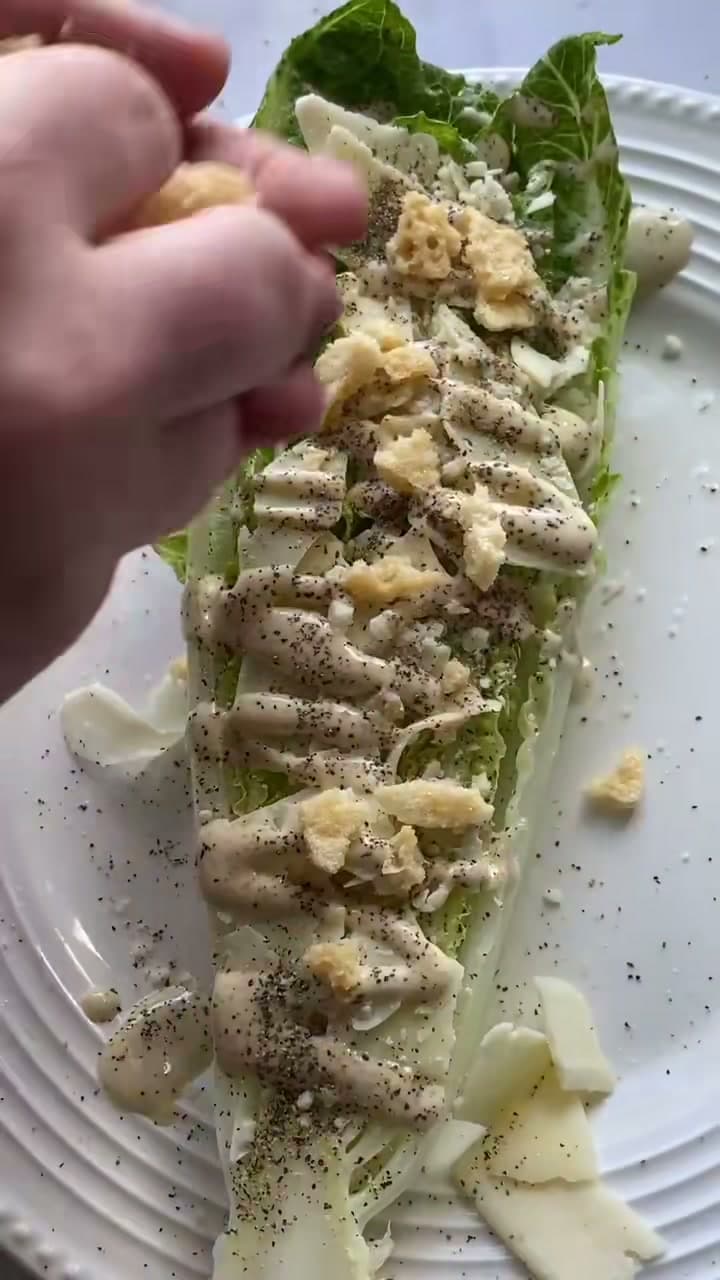 Romaine Boat Caesar Salad