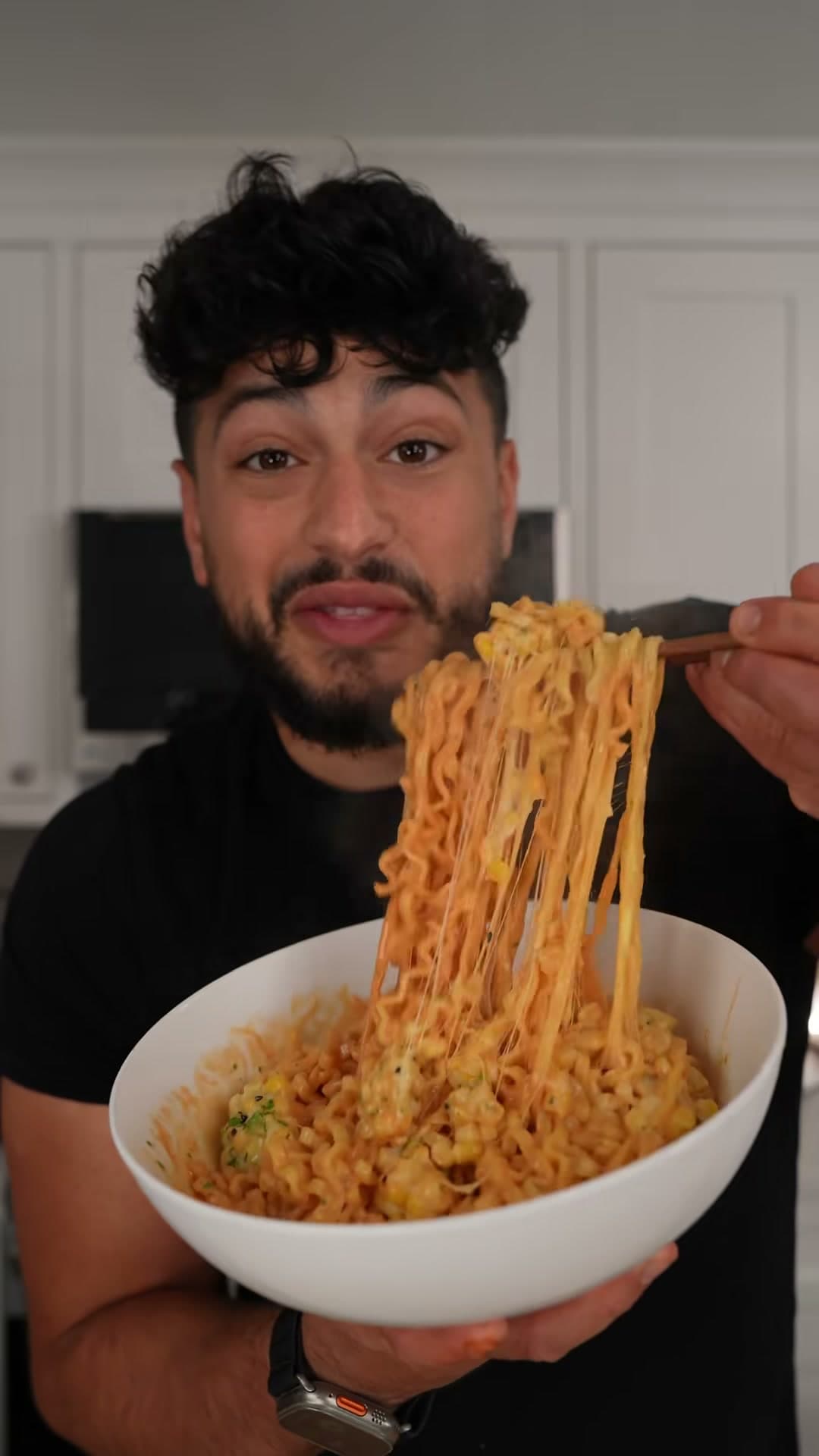 Cheesy Corn Buldak Ramen