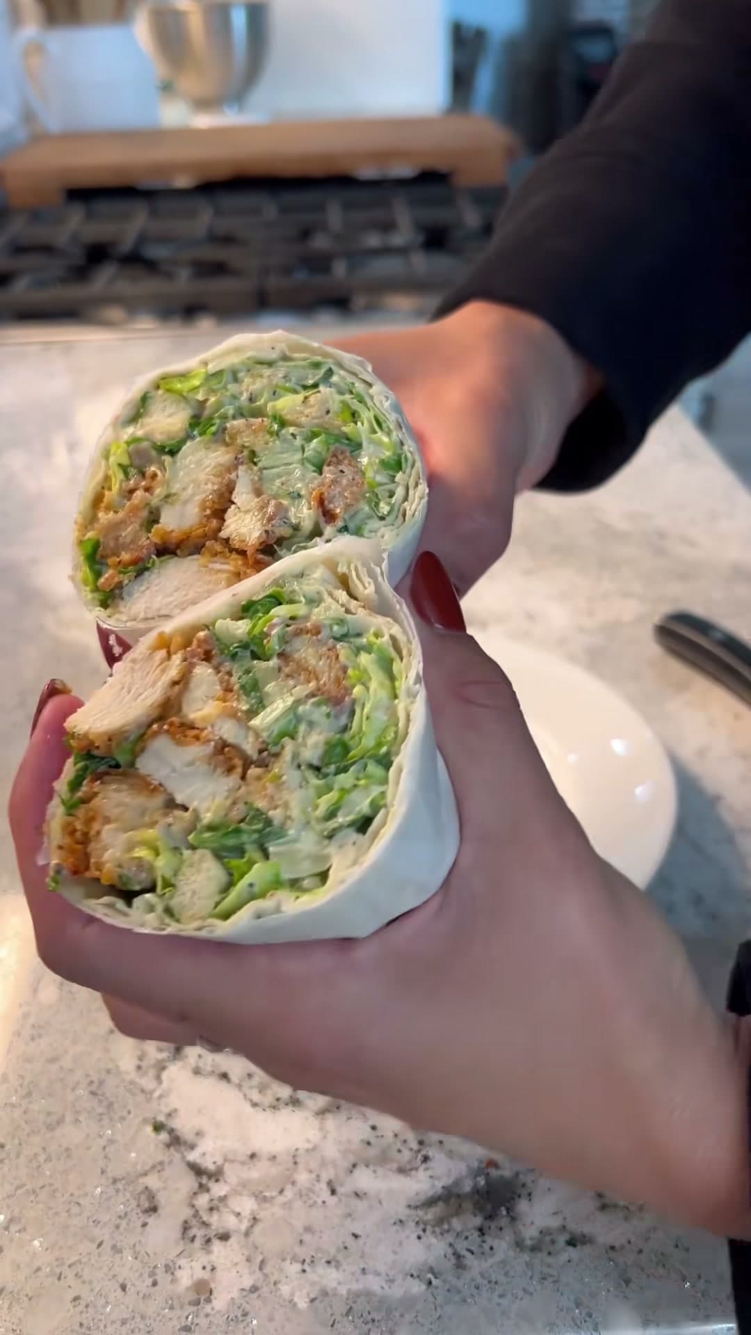 Chicken Caesar Salad Wrap