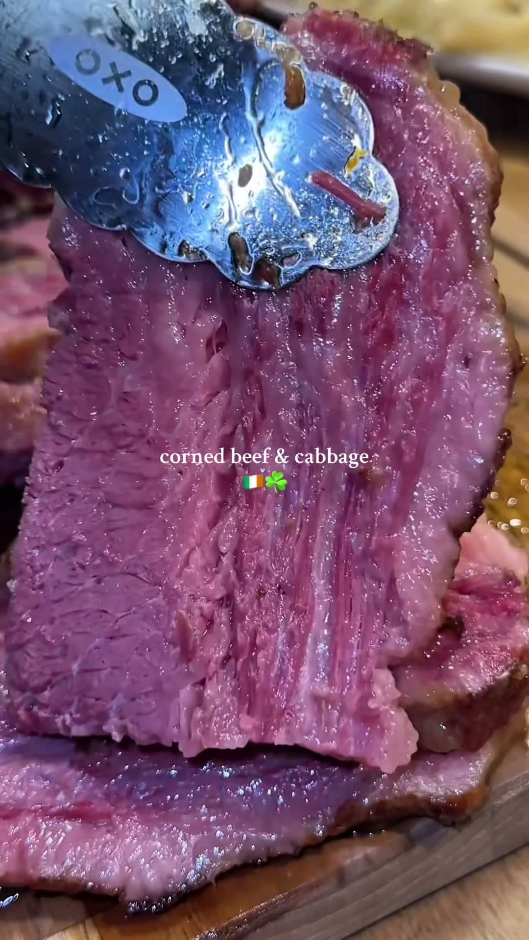 Corned Beef and Cabbage with Horseradish Sauce