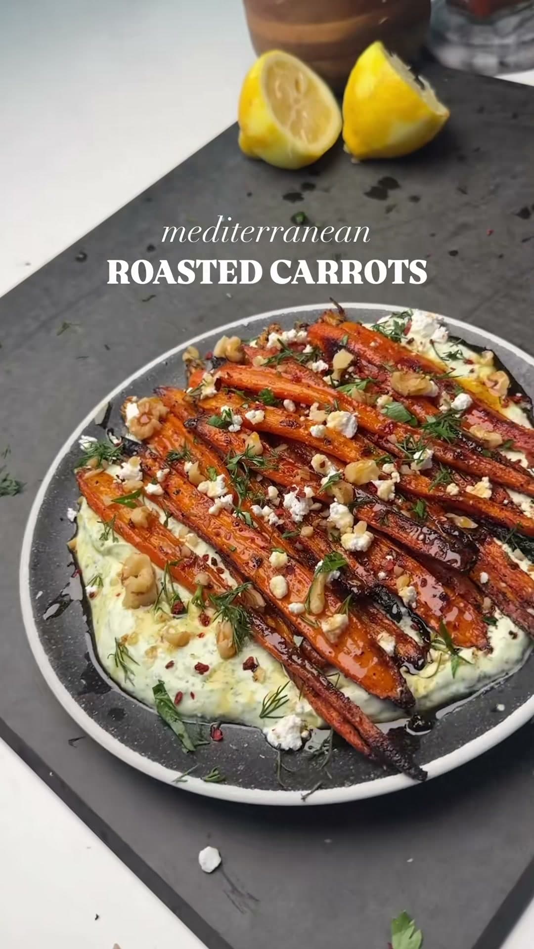 Mediterranean Roasted Carrots
