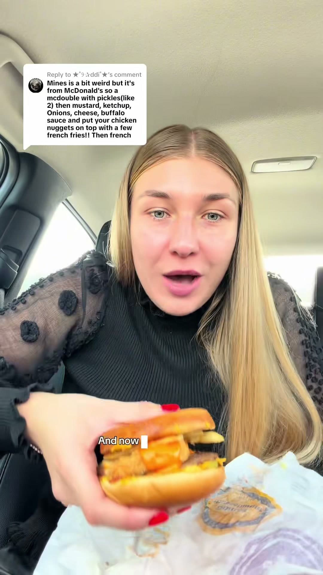 McDonald's Double Cheeseburger Buffalo Nugget Hack