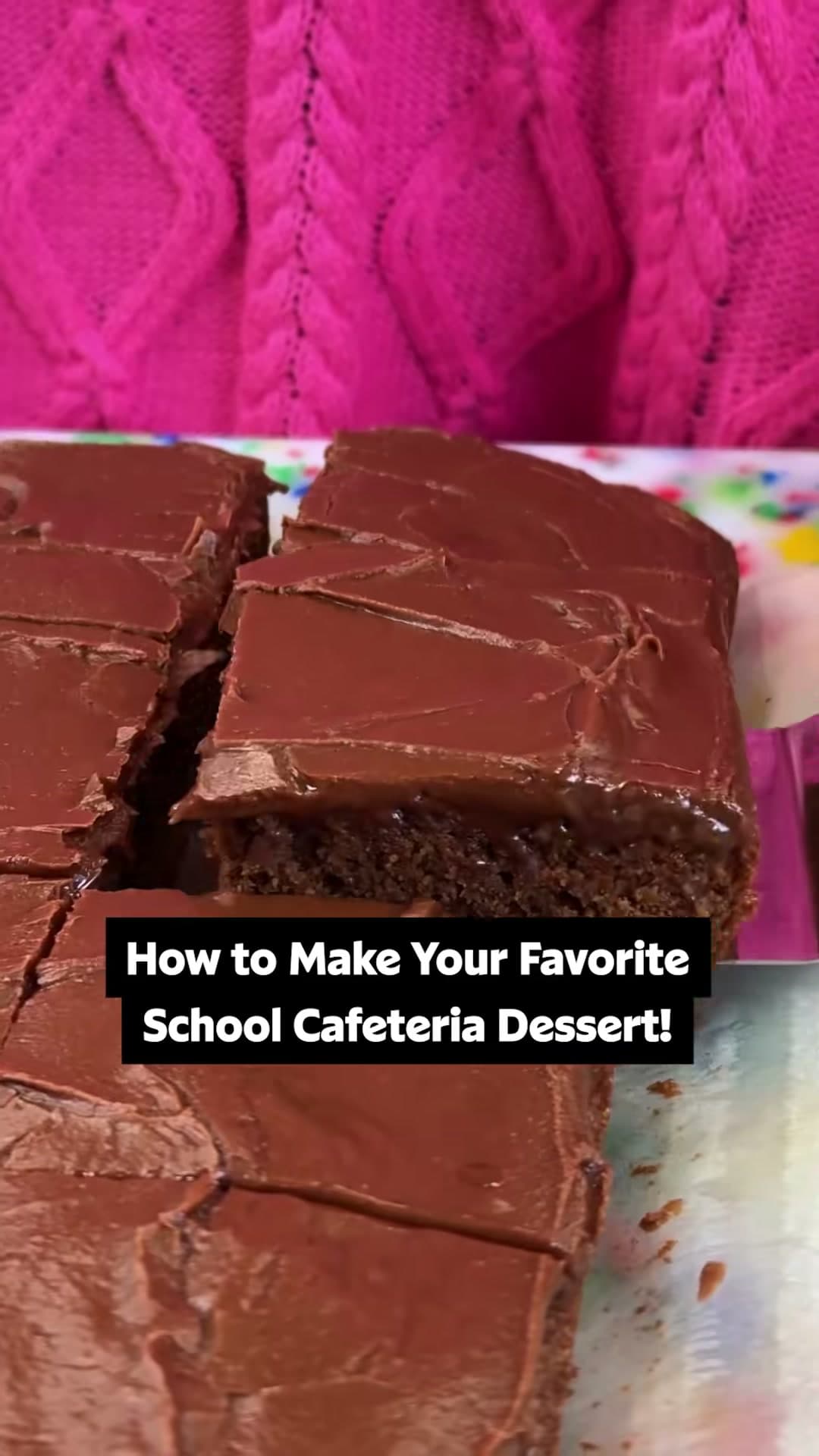 School Cafeteria Brownies