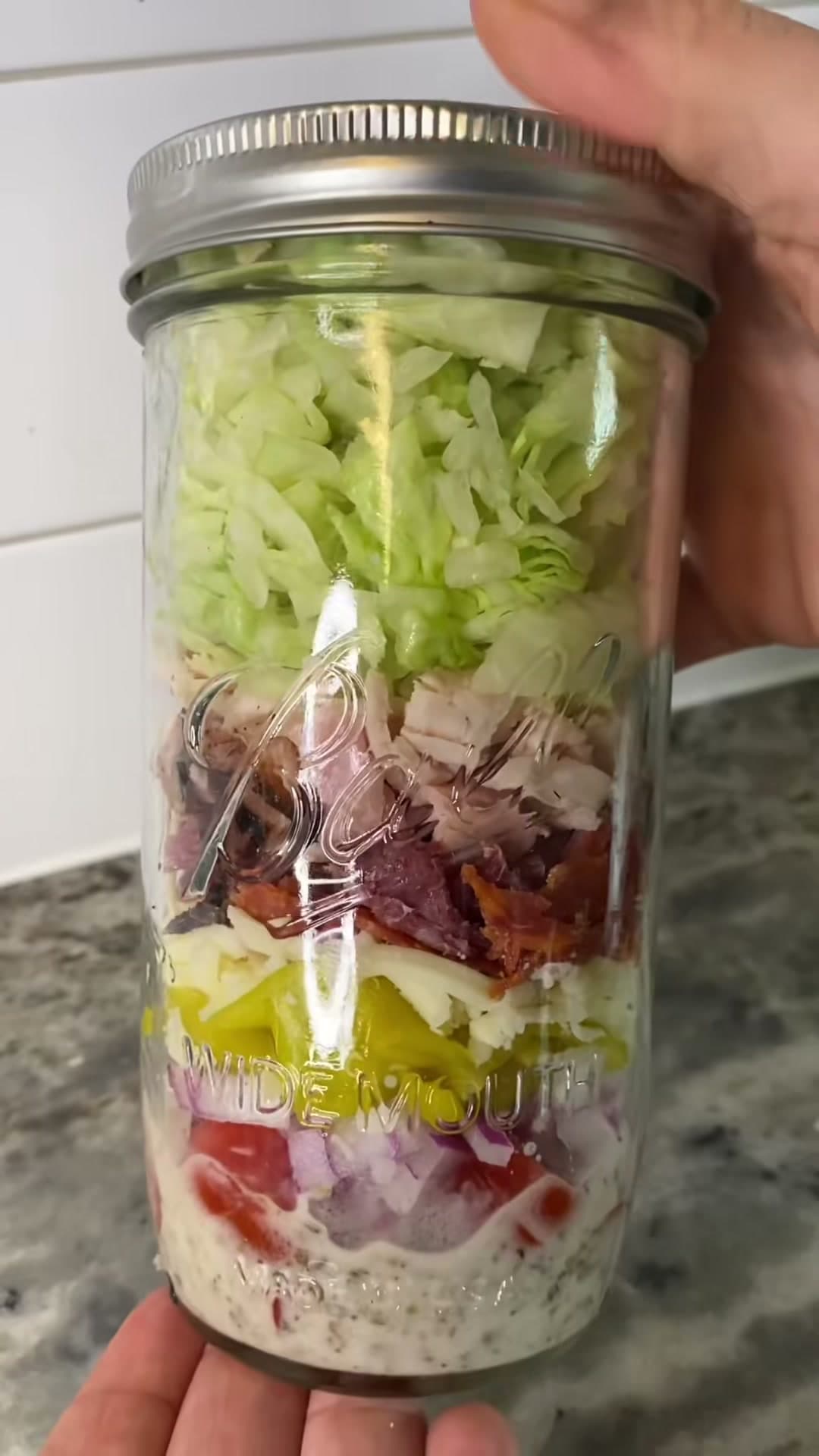 Grinder Salad in a Jar