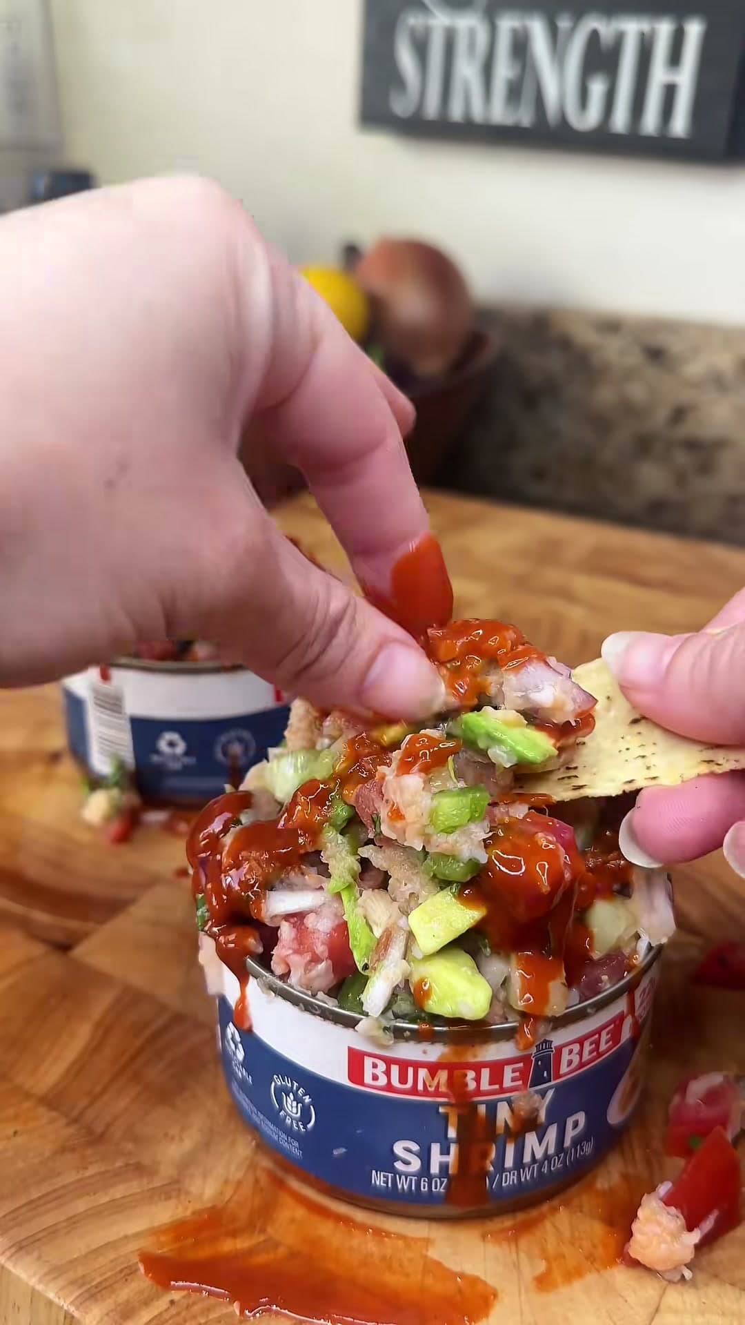 Canned Shrimp Ceviche