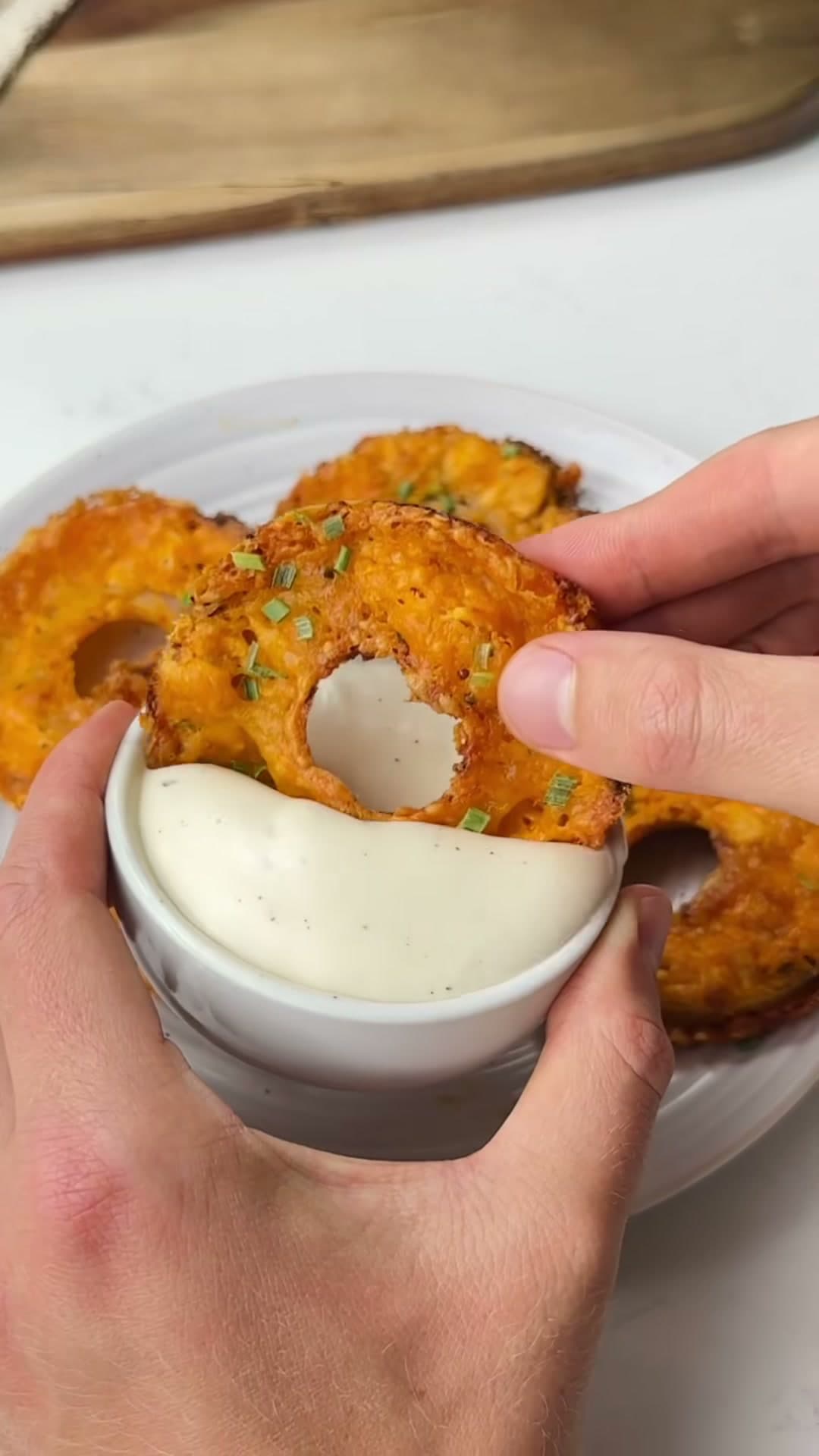 Buffalo Chicken Onion Rings