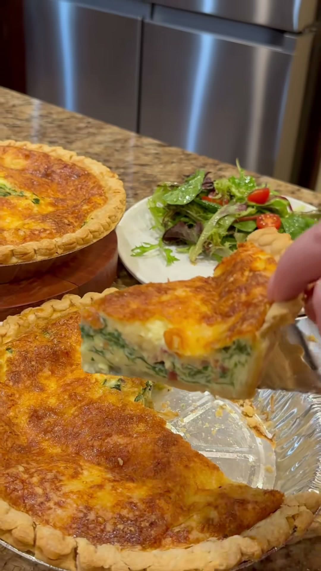 Bacon and Spinach Quiche