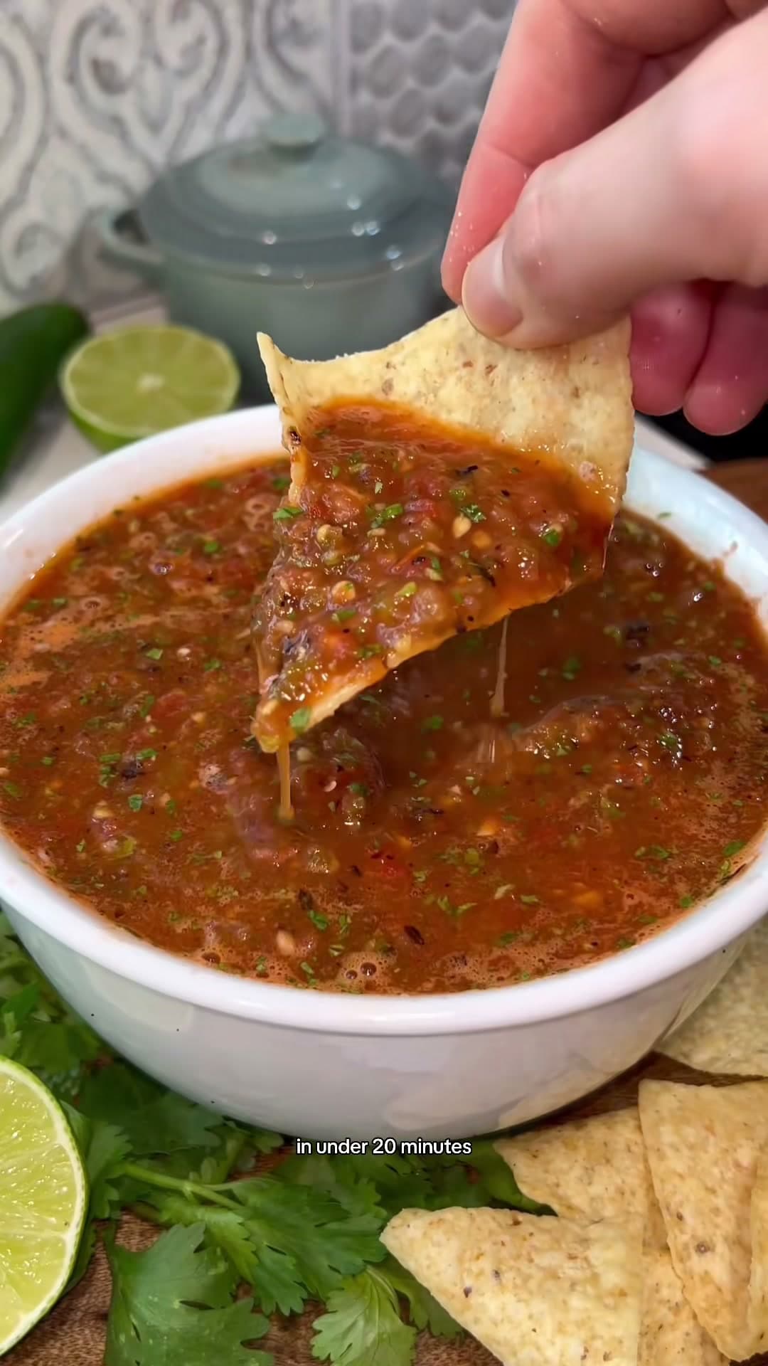 Charred Tomato And Tomatillo Salsa