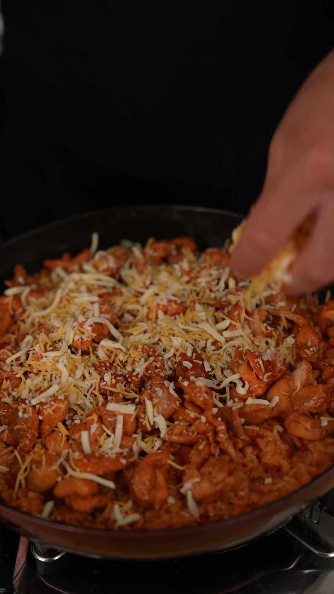 Cheesy Chicken Over Rice