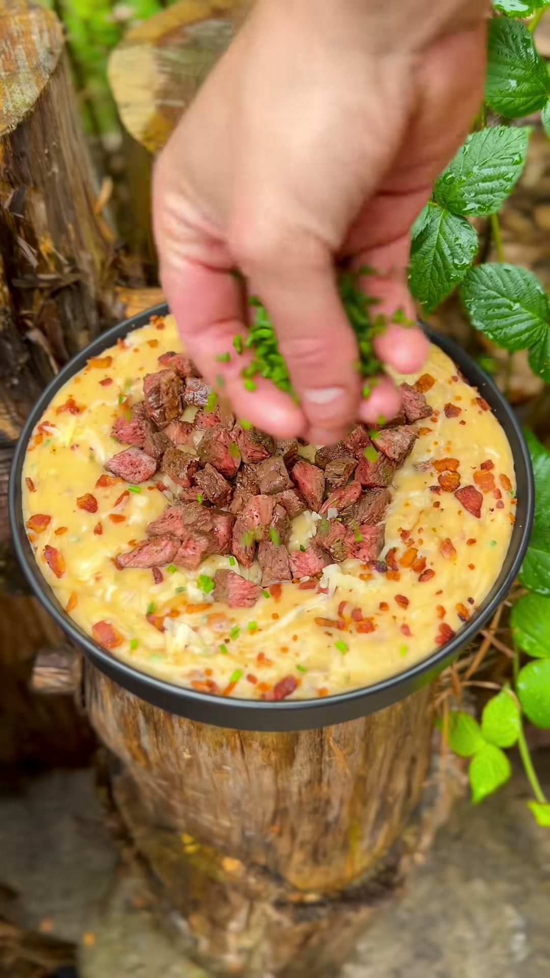 Loaded Steak and Potato Soup