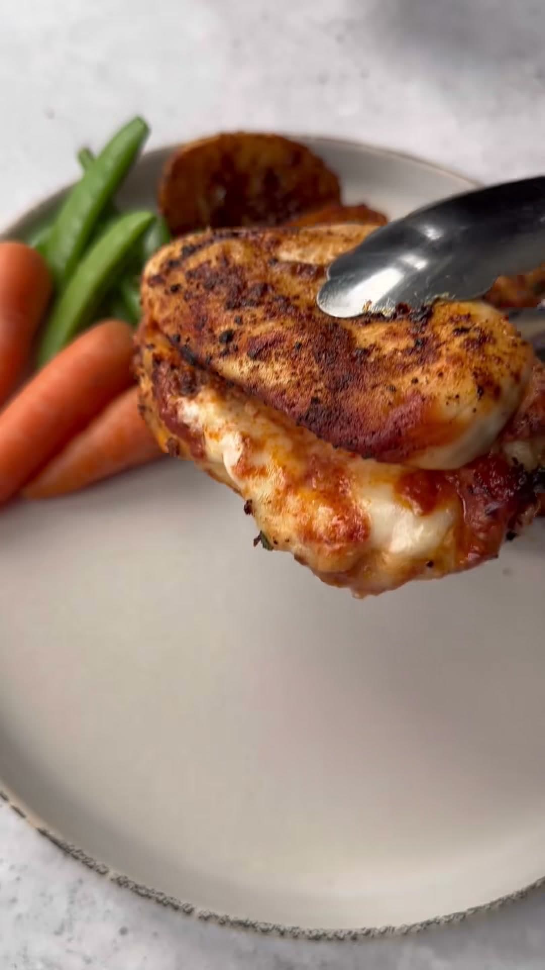 Pepperoni and Pesto Chicken Melt