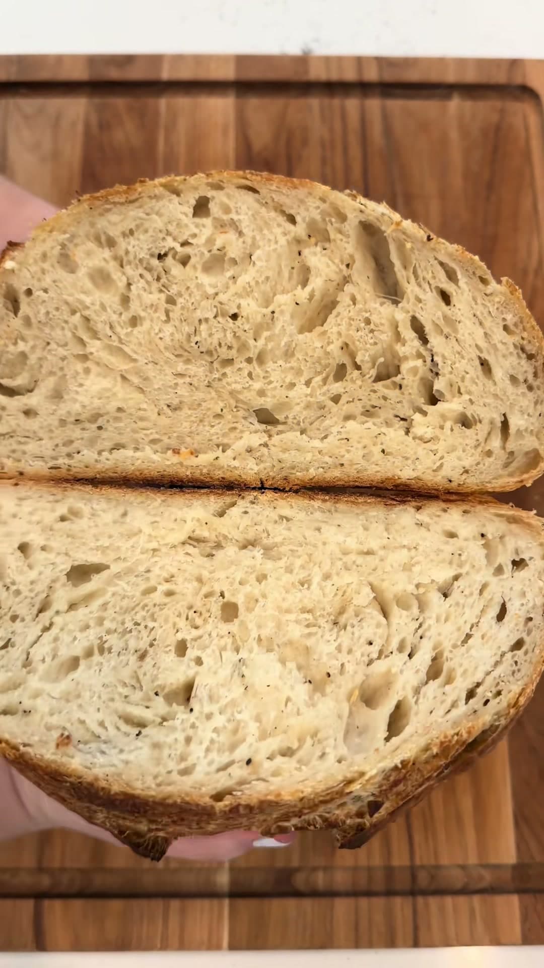 Garlic Parmesan Sourdough Loaf