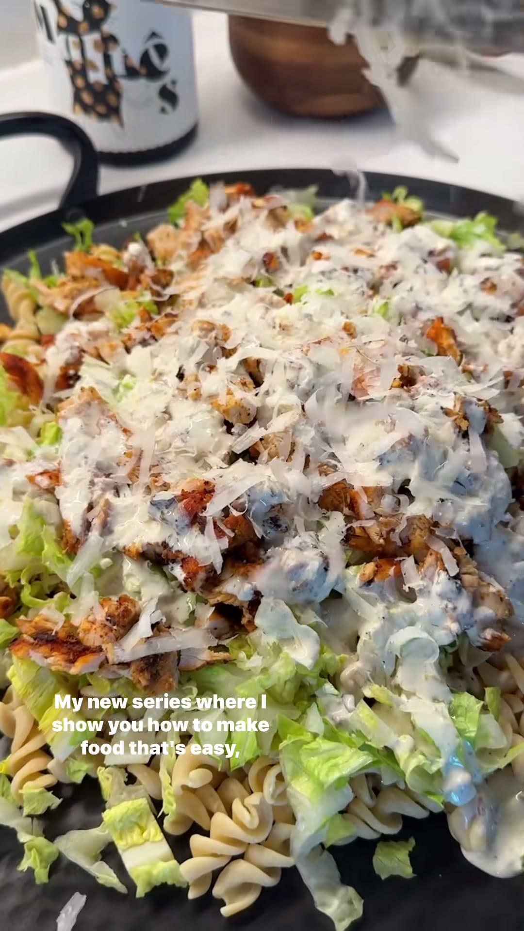 Chicken Caesar Pasta Salad