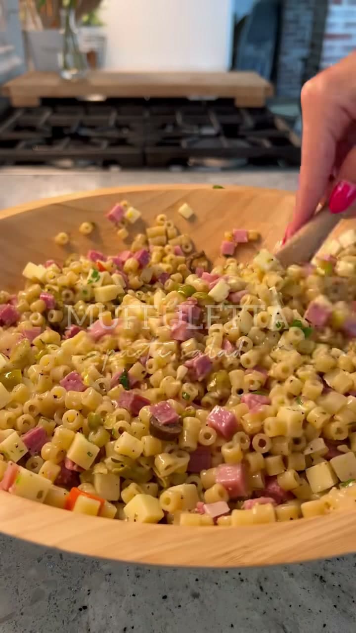 Muffuletta Pasta Salad