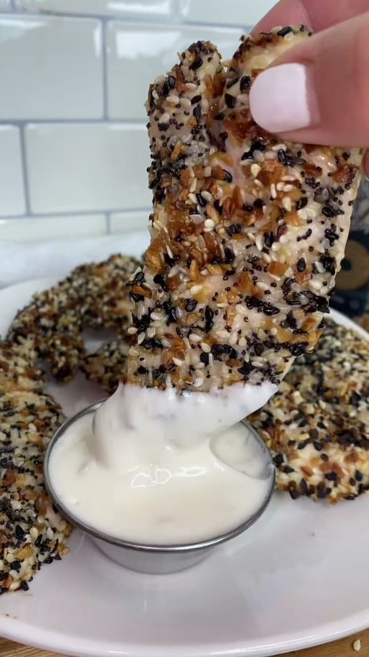 Everything Bagel Crusted Chicken Tenders