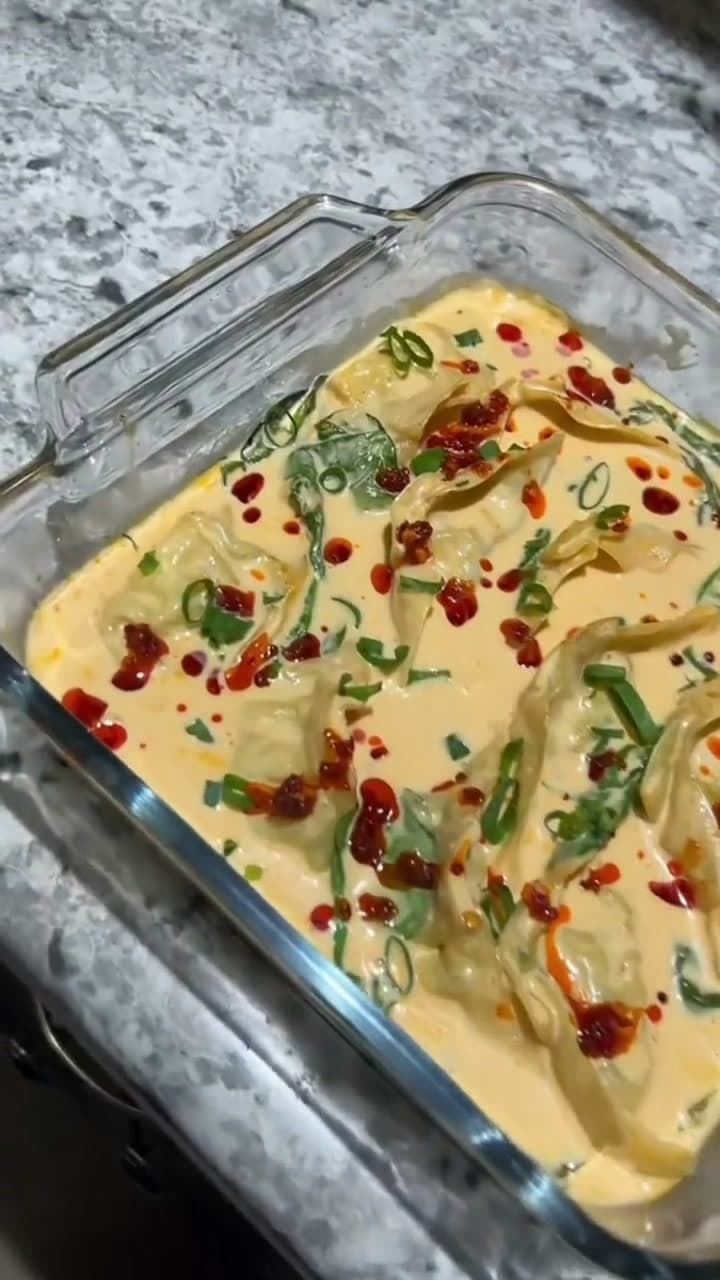 Creamy Red Curry Dumpling Bake
