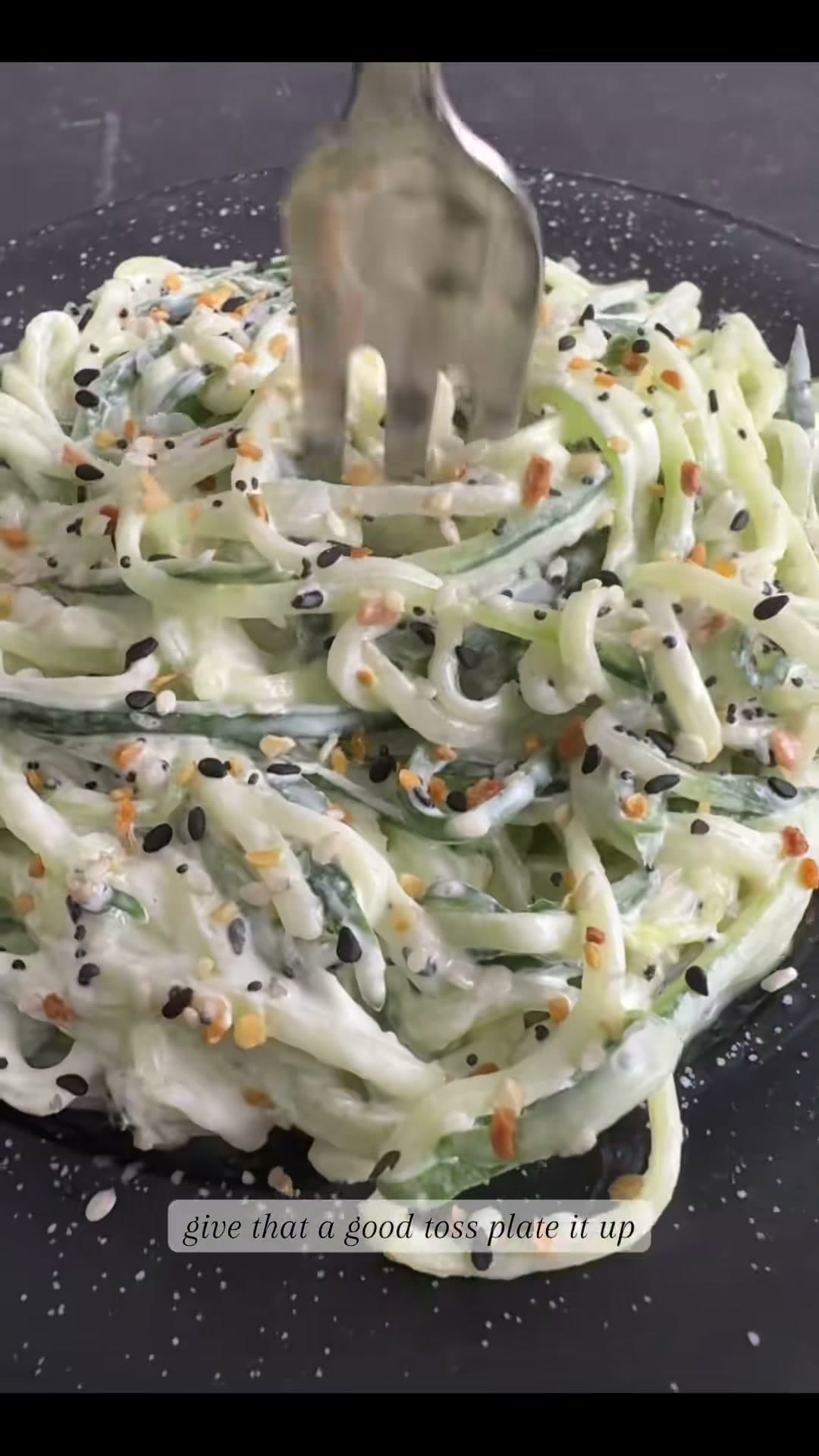 3-Ingredient Creamy Cucumber Salad