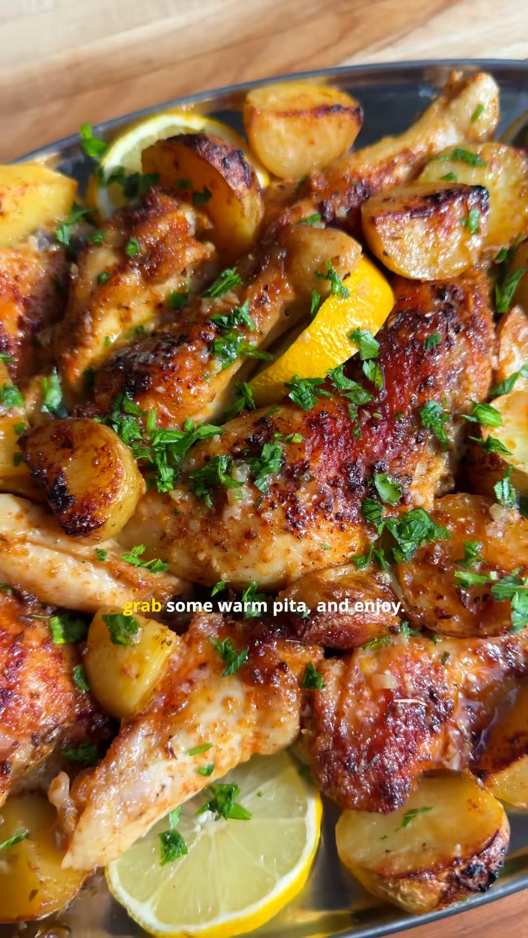 Lebanese Garlic Chicken and Potatoes